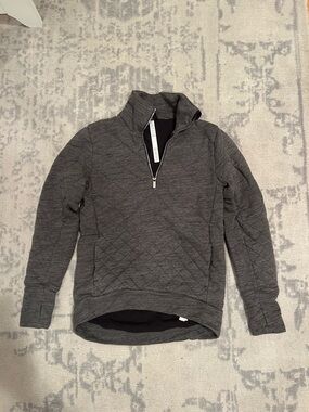 Lululemon Quilted Half-Zip Pullover - Gray